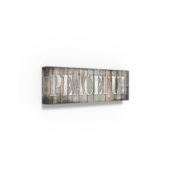 Lightboxjournal 'White Peaceful' Canvas Art,16x47